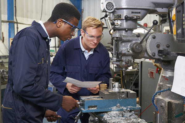 Inspection d'une machine industrielle