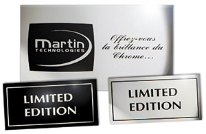 Etiquette metal - Martin Technologies